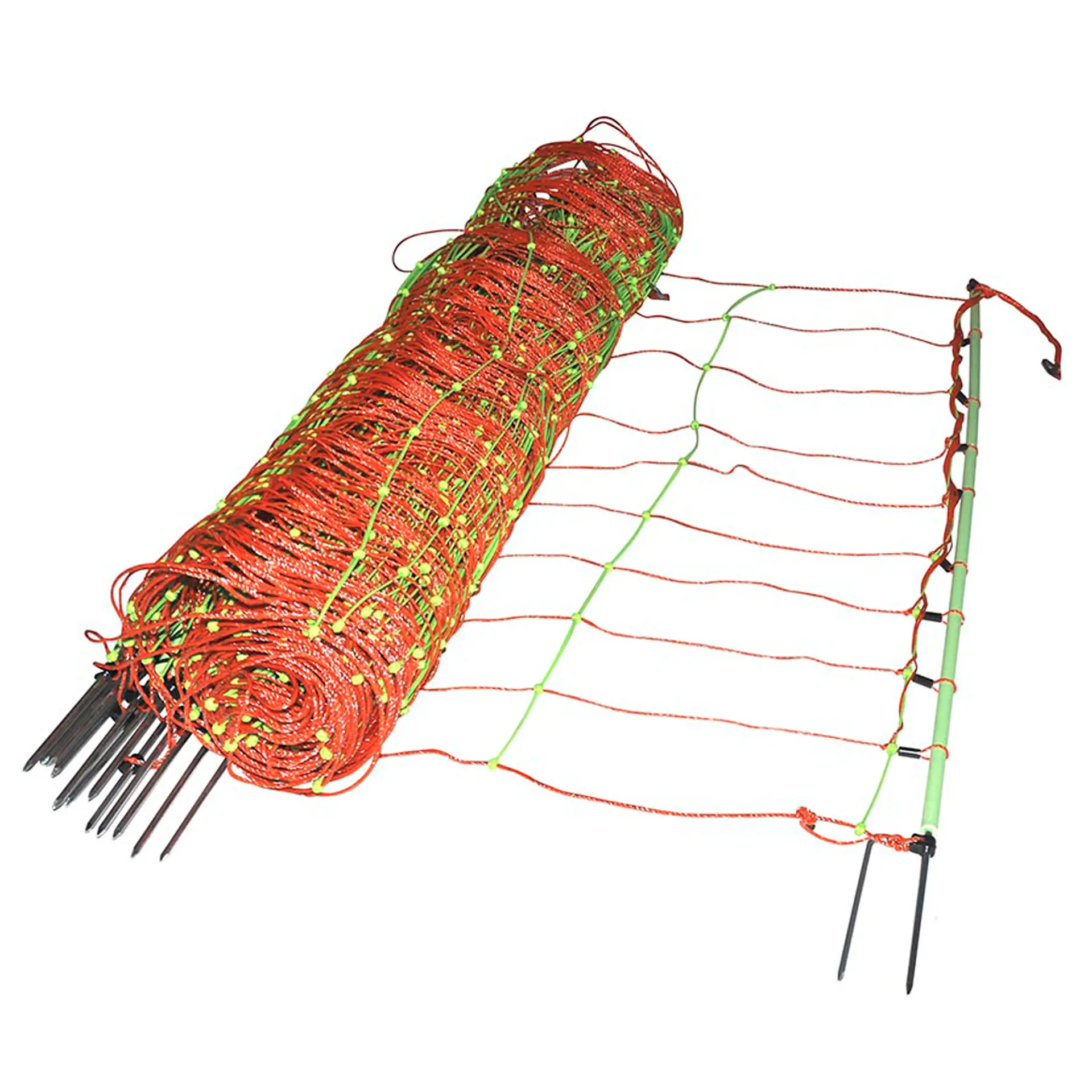 Kombinetz für Schafe, Mit Wildverbiss, Doppelter Erdstab, 105cm, 50m