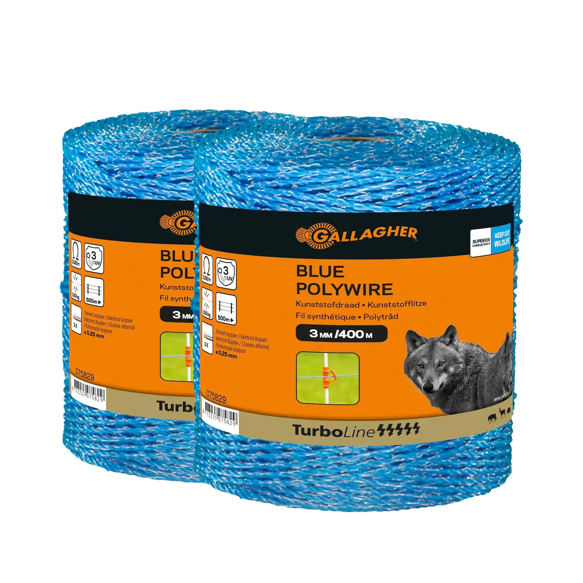 Duopack Blue Polywire (2x400 metres)