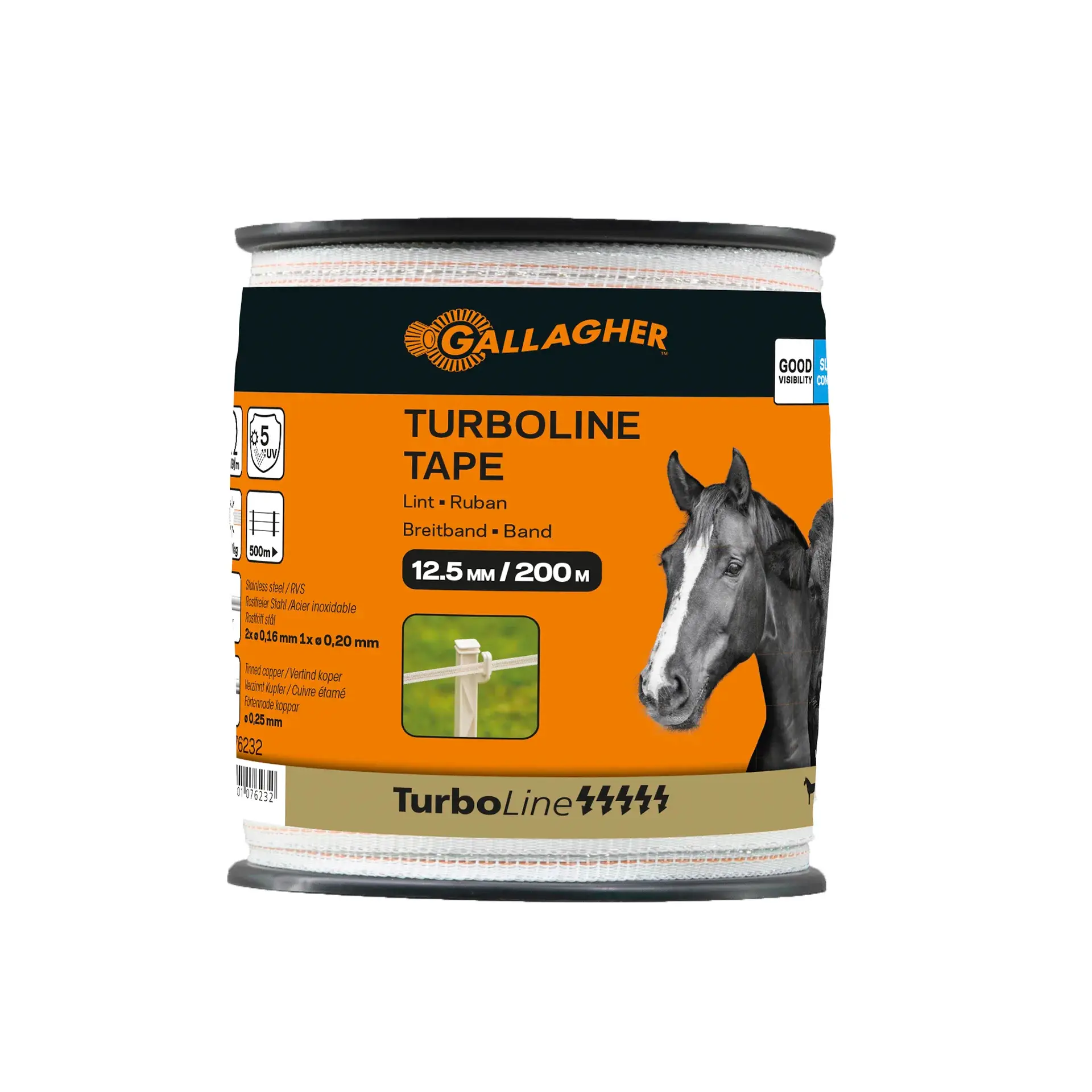 TurboLine lint 12,5 mm (wit, 200 meter)