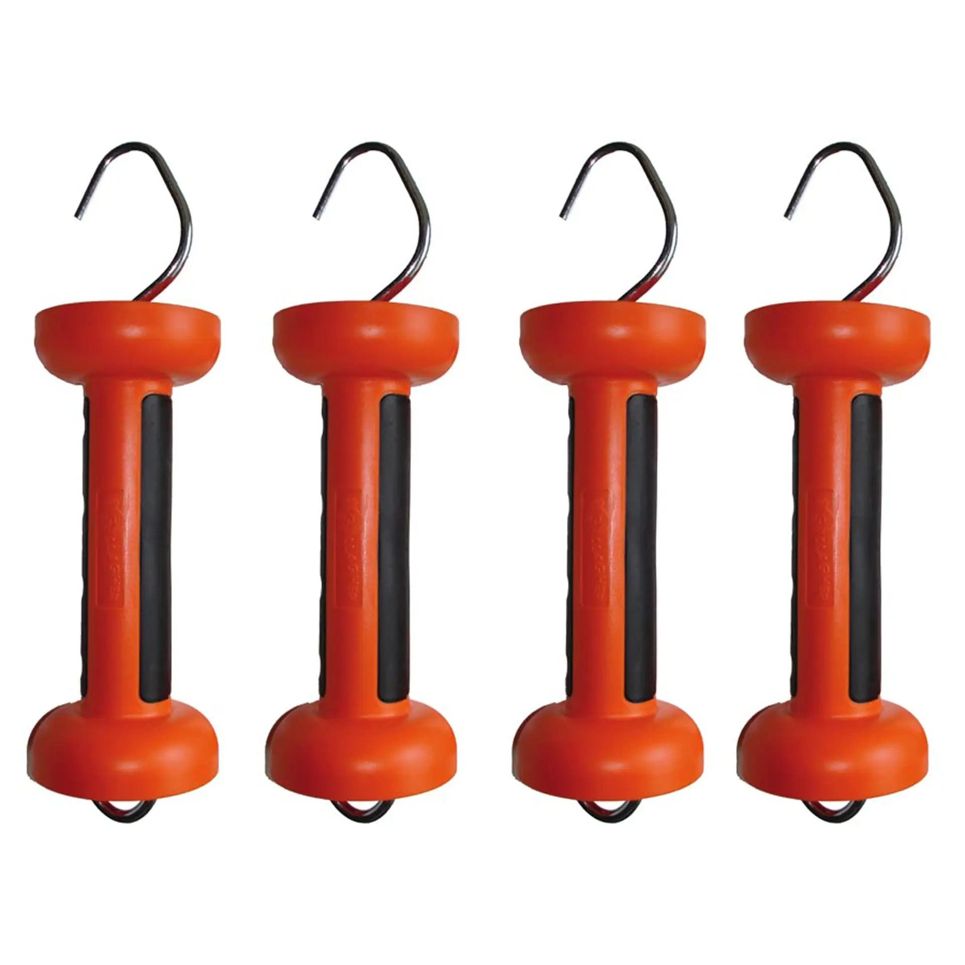 Poignée bi-matière orange cordon (4 pcs)