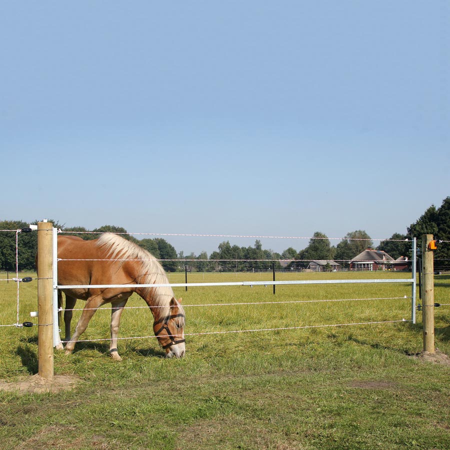 Electrified steel gate