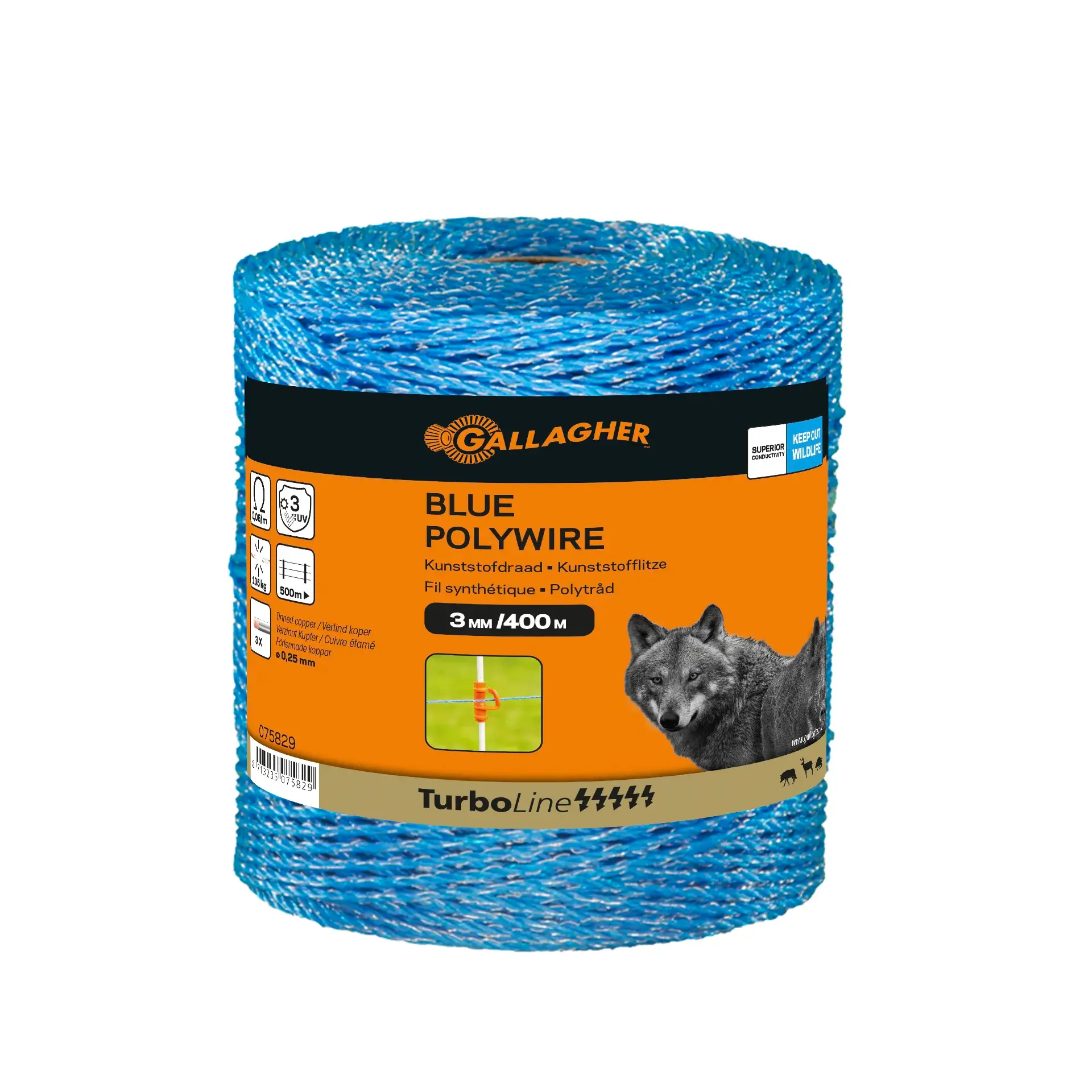 Blue Polywire 400m