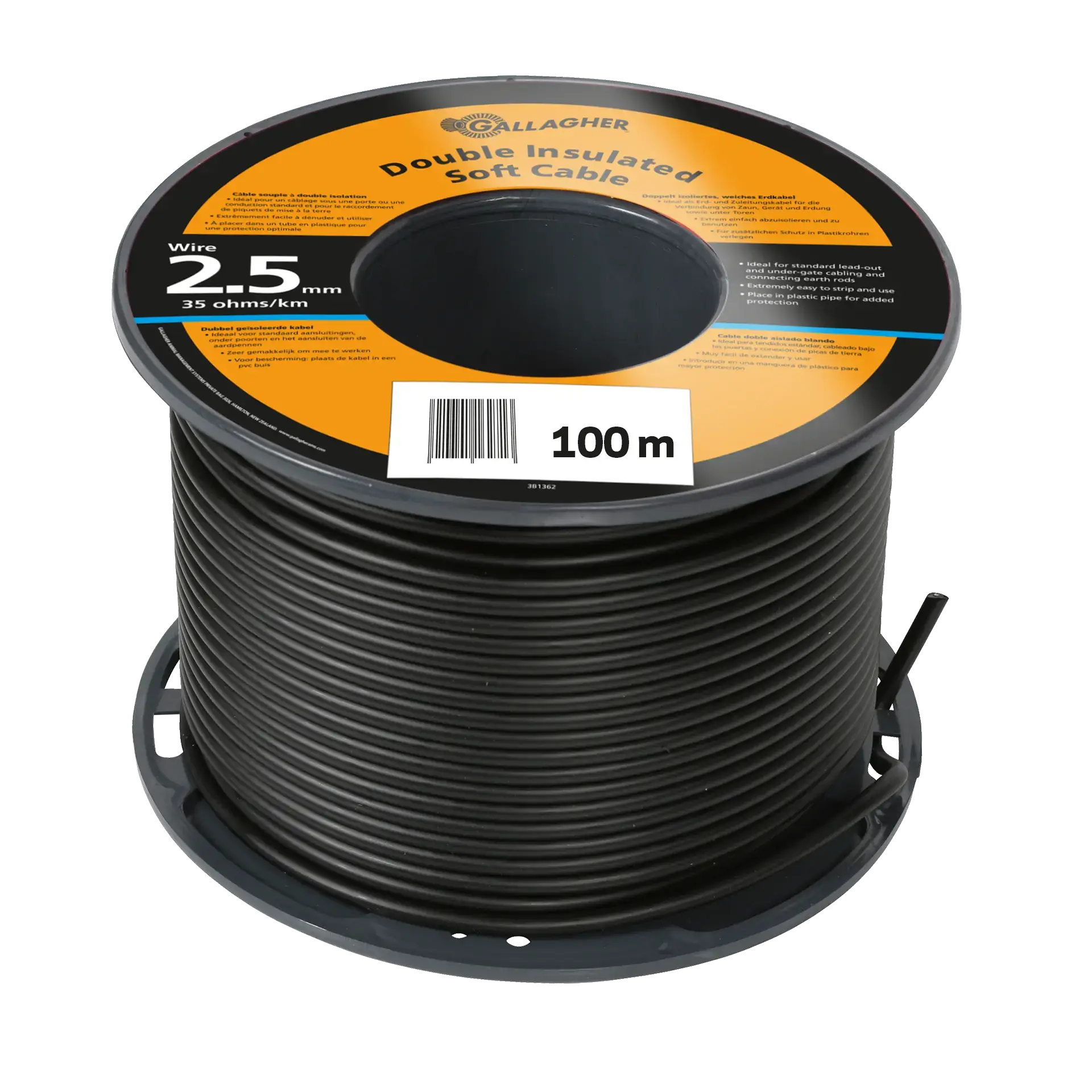 Cavo a doppio isolamento 2,5mm 100m 35 Ohm/1km