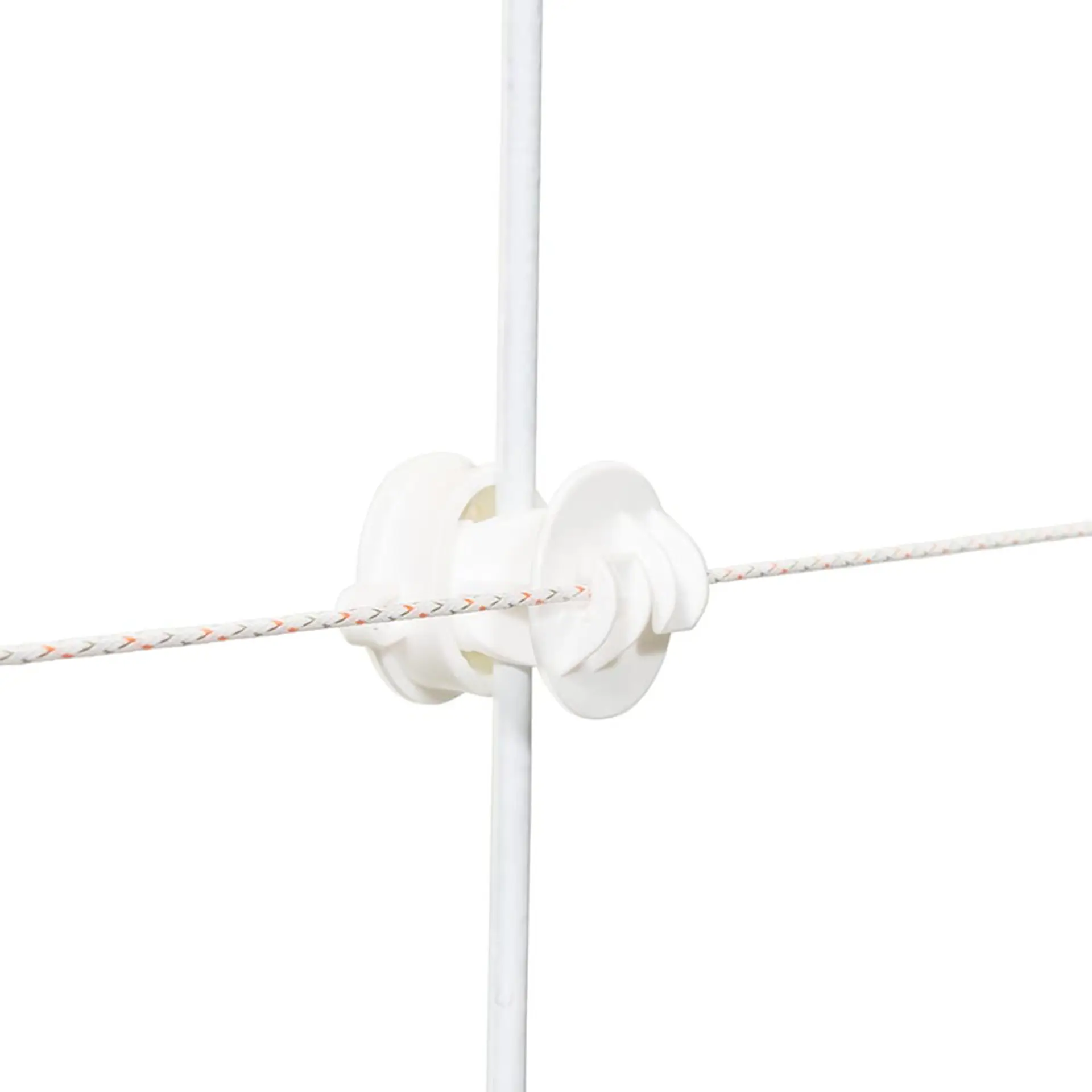 Screw insulator (screw-on rod insulator) (white, posts ø 6-14mm, pack of 10)