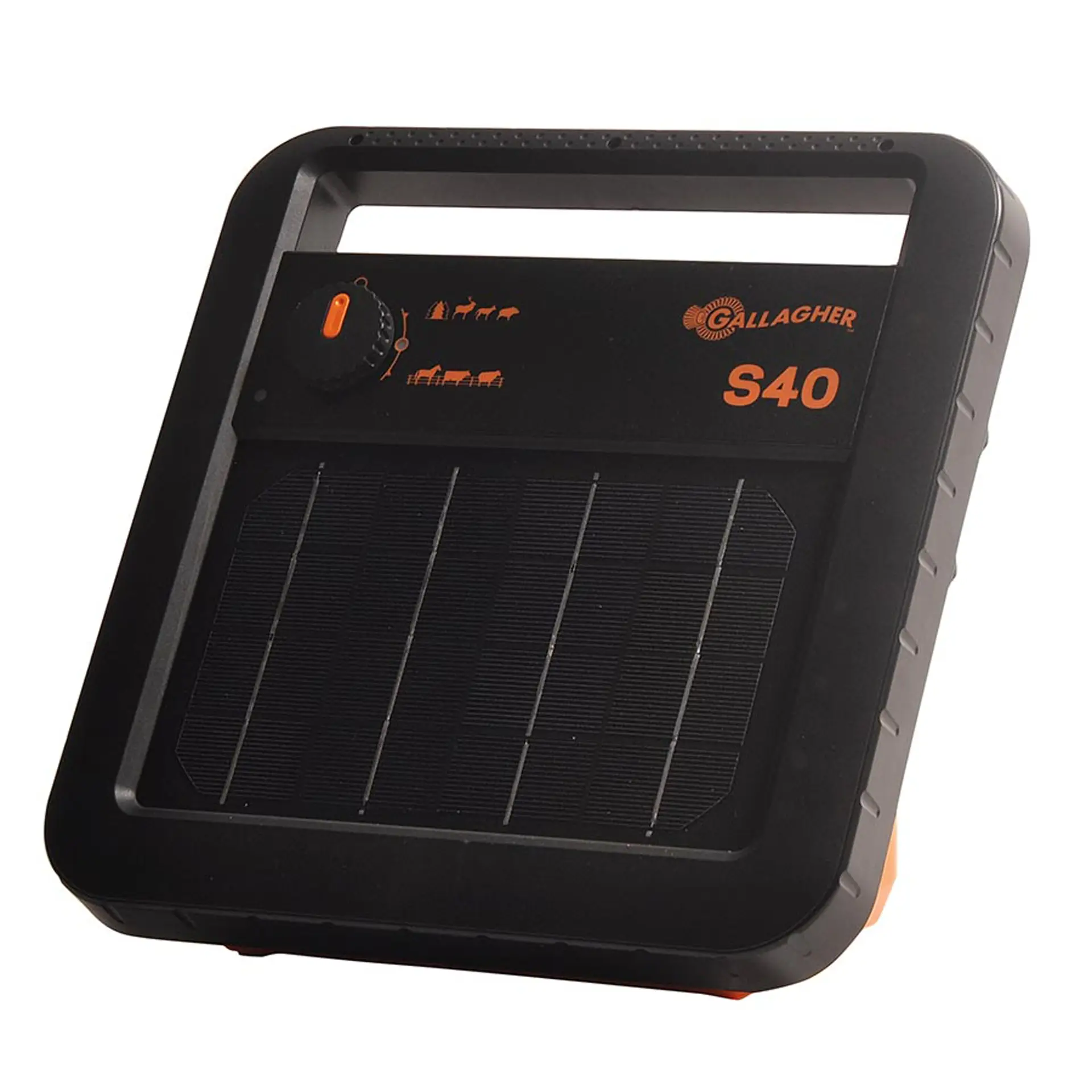 Gallagher S40 solar fence energiser including battery (6 V - 10 Ah)