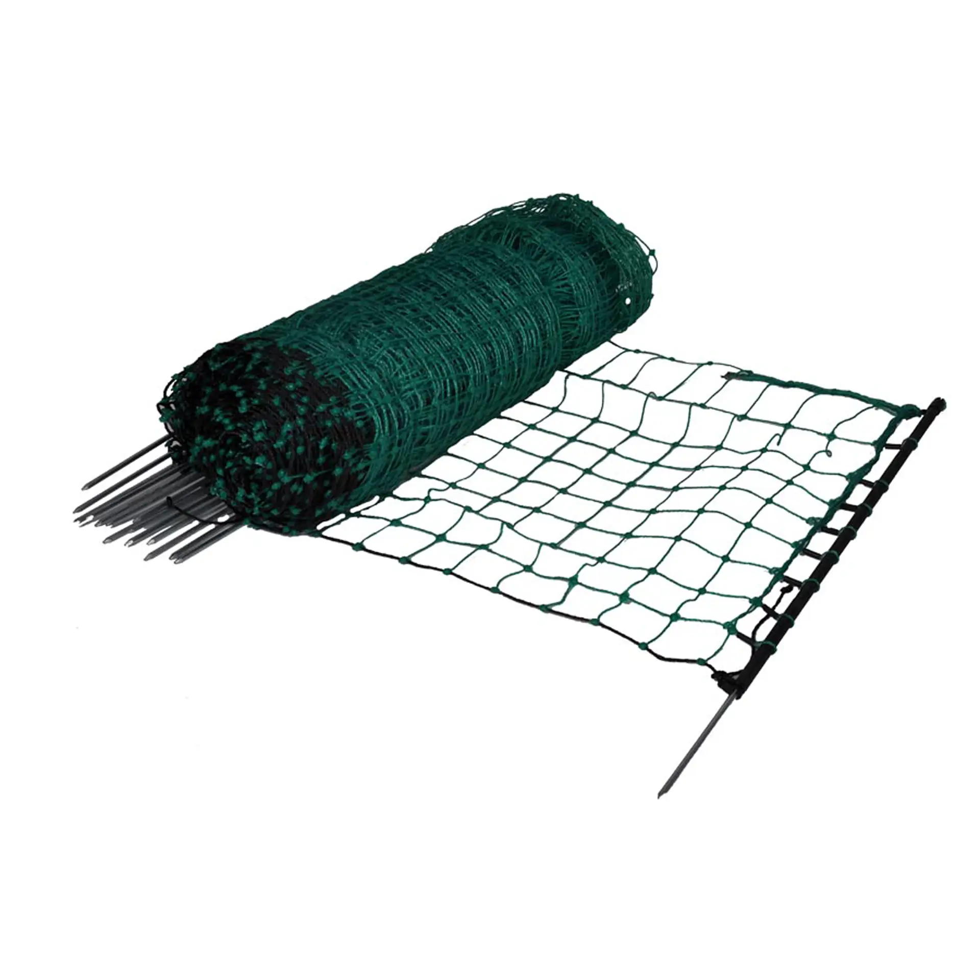 Rabbit-/hobby net, green, single pin, 65cm, 50m