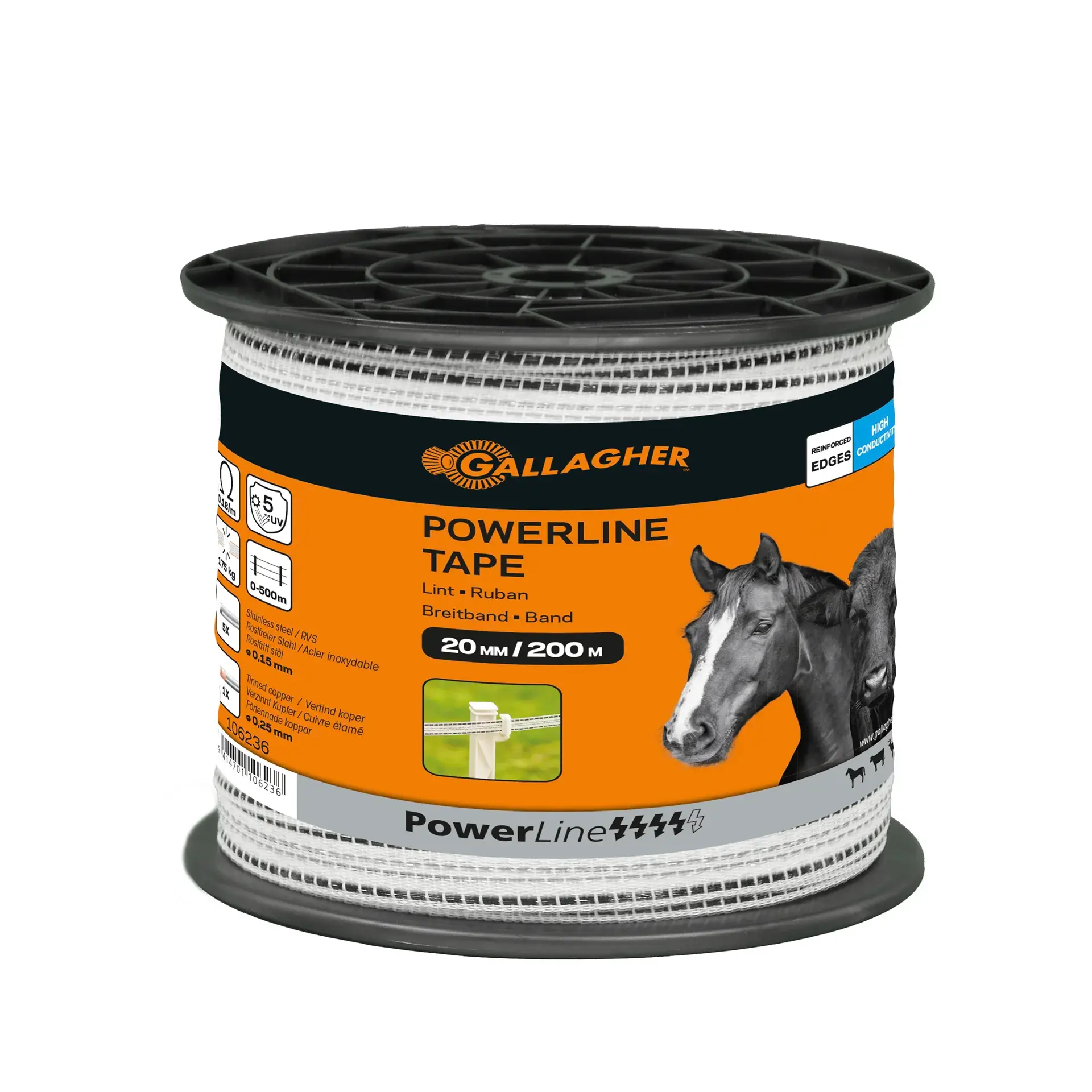 PowerLine lint 20 mm (wit, 200 meter)