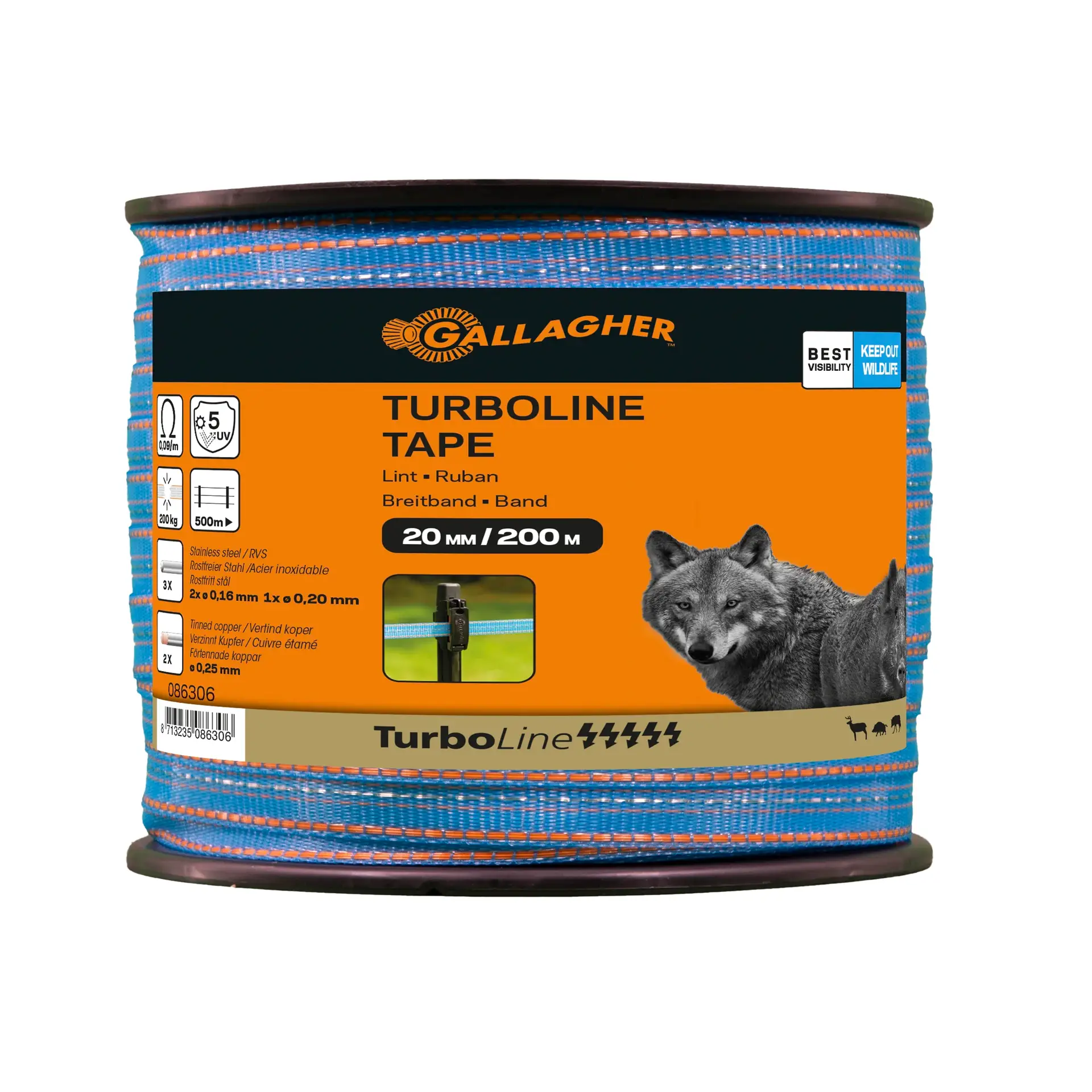 Nastro TurboLine 20mm - 200 m blu