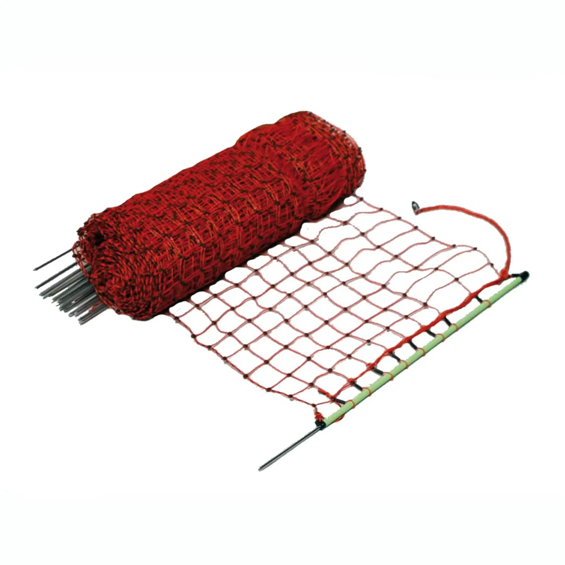 Rabbit-/hobby net, orange, single pin, 65cm, 50m