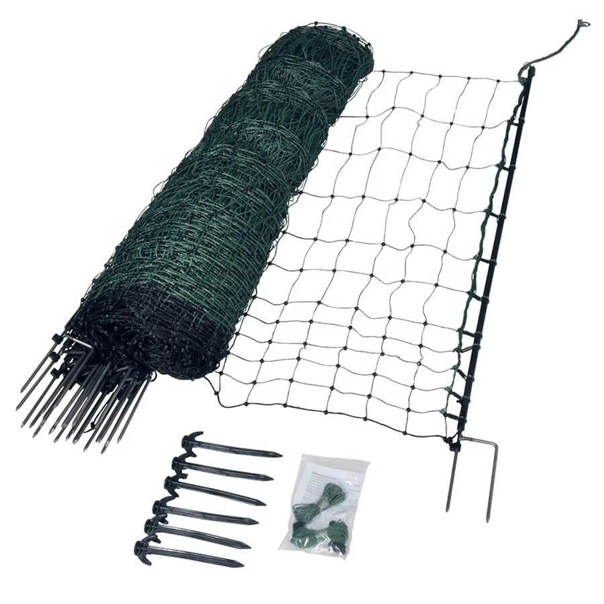 Kippennet, 112cm, 50m, groen (dubbele pen)